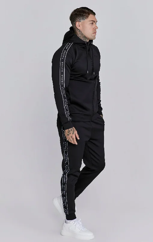 Black Hoodie and Joggers Set