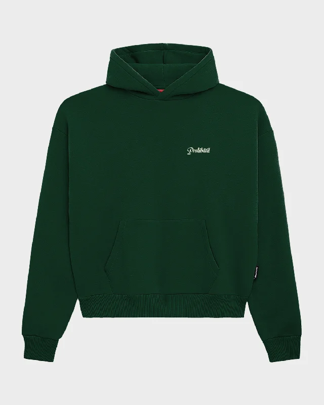 10119 Hoodie Embroidery British Racing Green