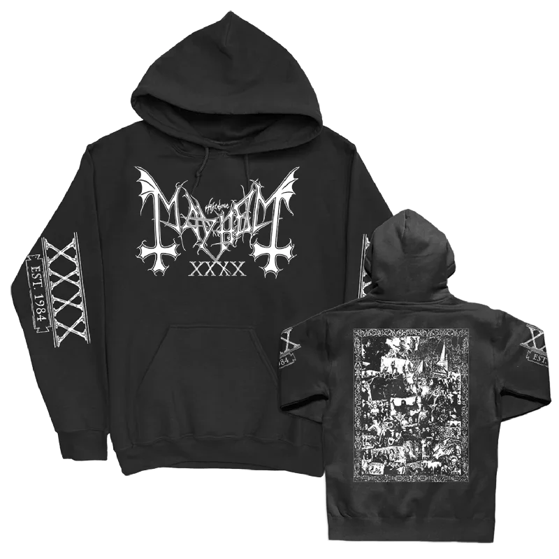 40th Anniversary Alternate Pullover Hoodie (Black)