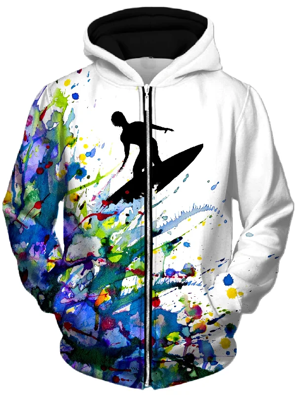 A Pollock's Point Break Unisex Zip-Up Hoodie