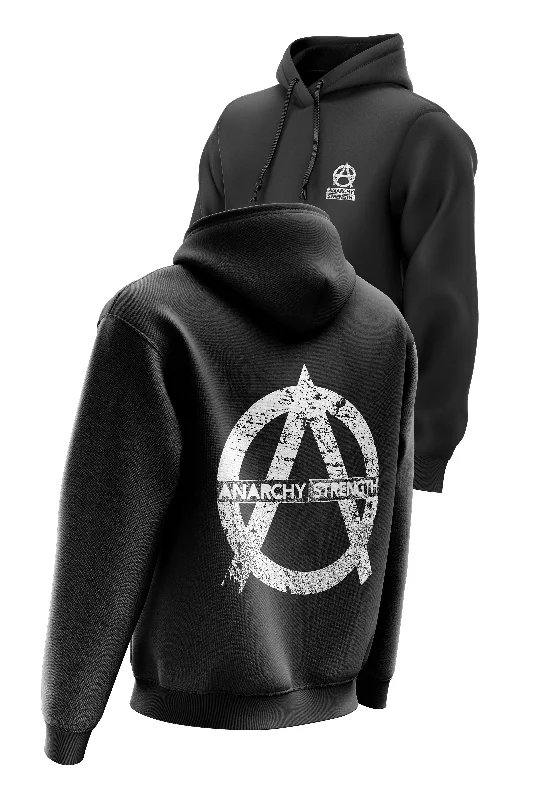AS 'STRENGTH CENTRAL' HOODIE - BLACK
