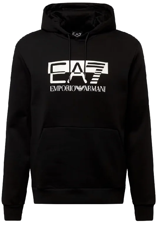 Armani EA7 Hoodie Shadow Logo Black
