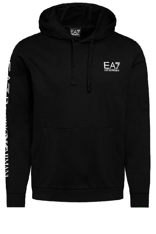 Armani EA7 Hoodie Tape Logo Black