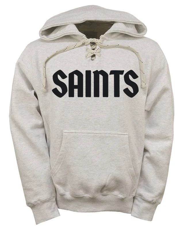 Artisans Varsity Lace Up Hoodie-Ash