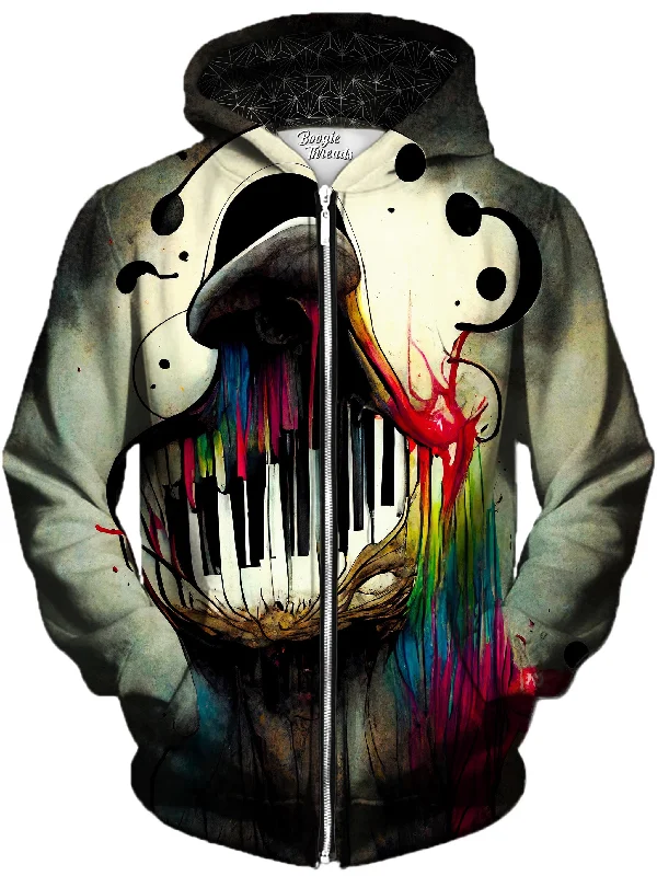 Celebrated Anger Unisex Zip-Up Hoodie