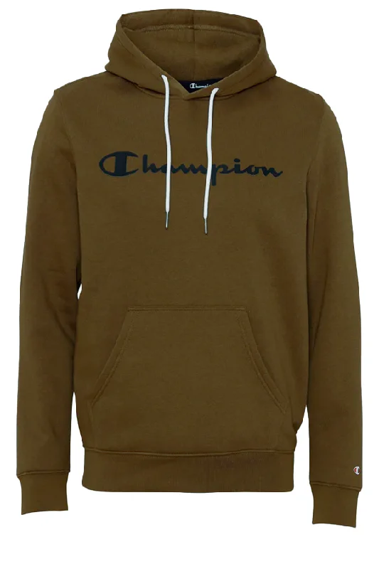 Champion New Logo Hoodie Moss Green