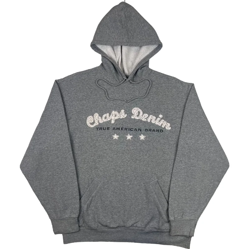 Chaps Denim Hooded Sweatshirt Grey