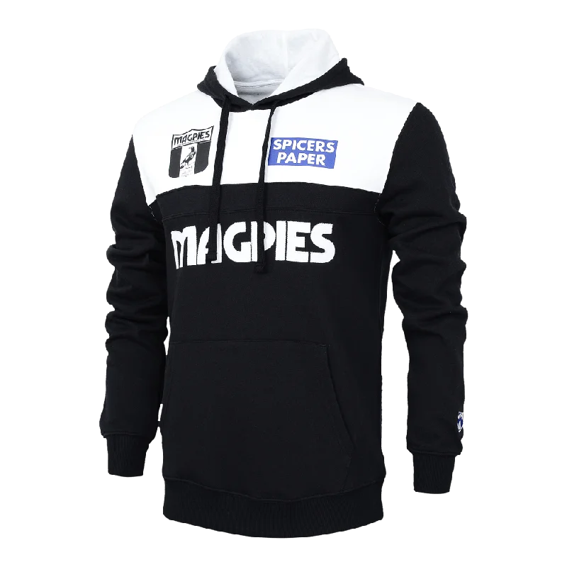 COLLINGWOOD MAGPIES AFL THROWBACK HOODIE