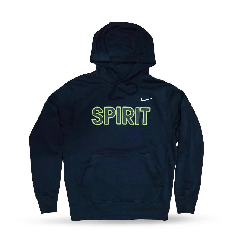 Yellow Glow Washington Spirit Youth Nike Hoodie - Black