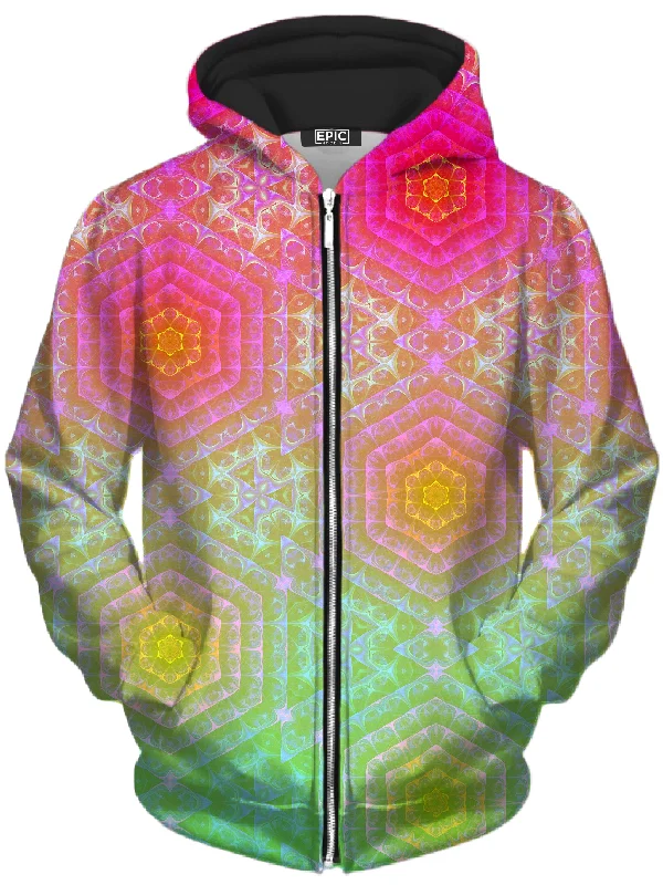 Cracked Mind Faded Unisex Zip-Up Hoodie