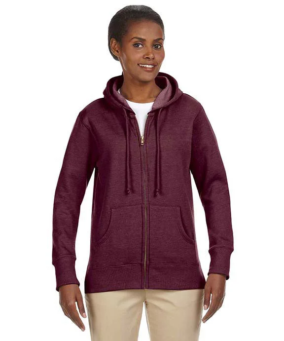 EC4580 - Econscious Ladies Organic/Recycled Heathered Fleece Full-Zip Hooded Sweatshirt