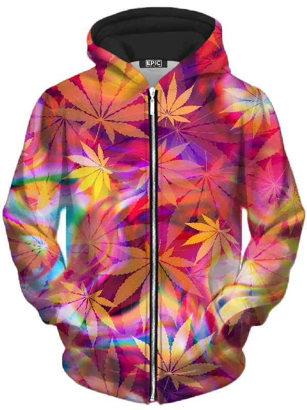 Ganja Dreamin Unisex Zip-Up Hoodie