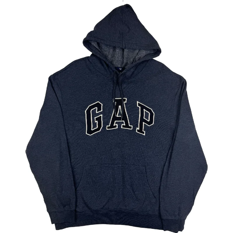 GAP Embroidered Hooded Sweatshirt Navy