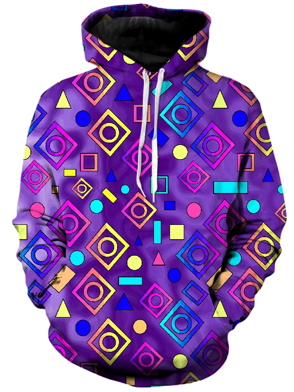 Geometric On Purple Unisex Hoodie