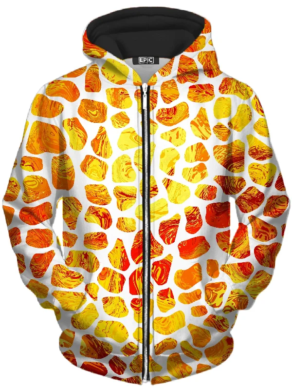 Giraffe Pattern Unisex Zip-Up Hoodie