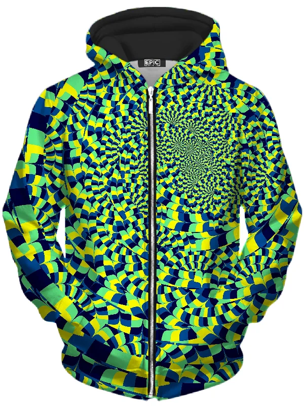 Green Portal Unisex Zip-Up Hoodie