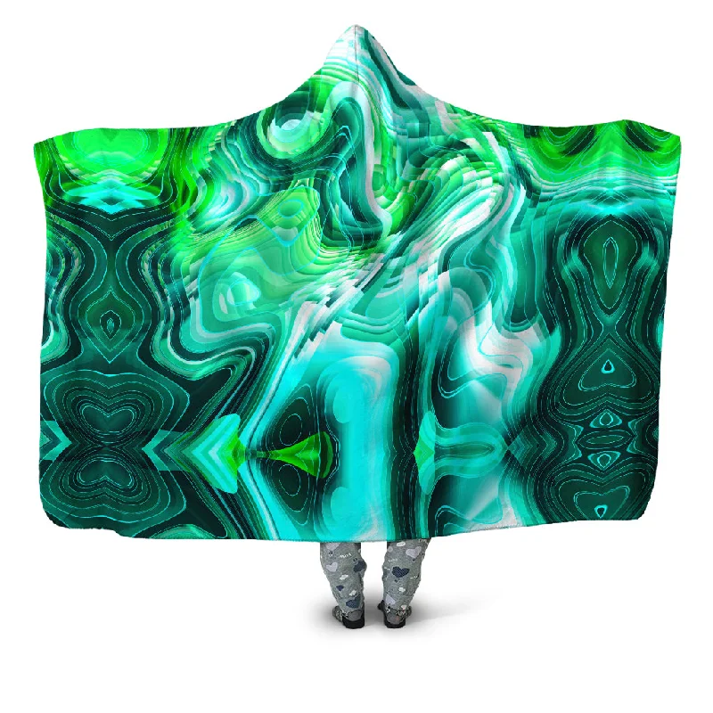 Green Schism Hooded Blanket
