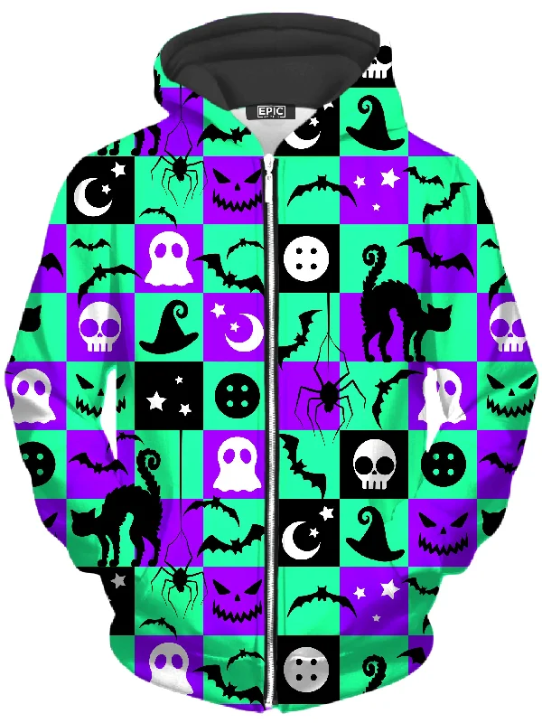 Halloween Hex Unisex Zip-Up Hoodie