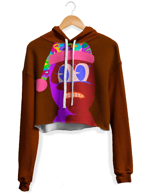 Hanky Fleece Crop Hoodie