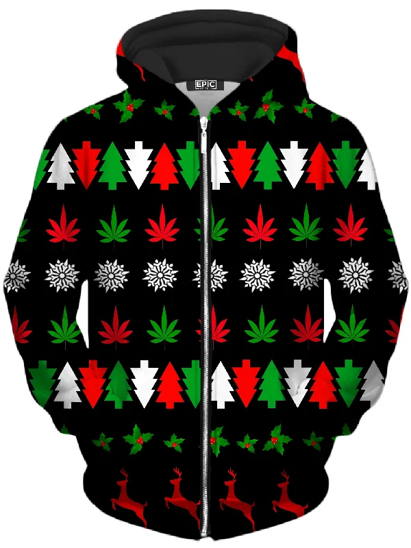 Happy Holidaze Unisex Zip-Up Hoodie