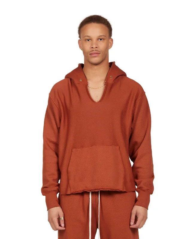 Heavyweight Raw Cropped Hoodie