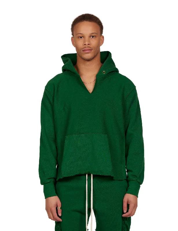 Heavyweight Raw Cropped Hoodie