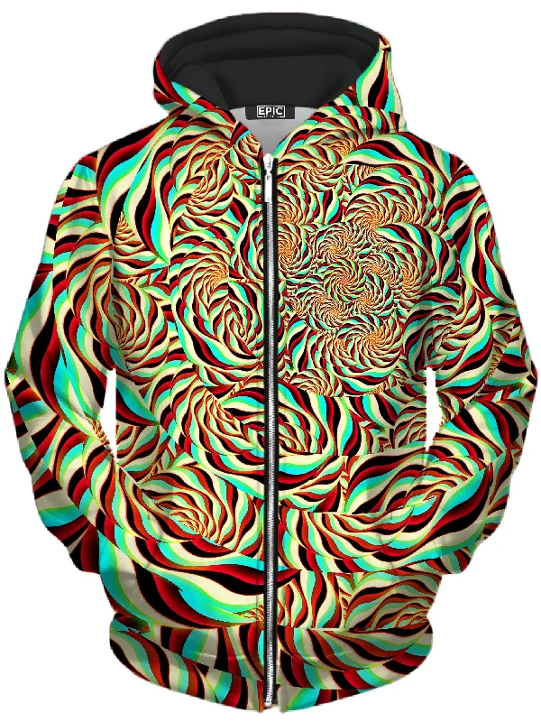 Horizon Trippy Unisex Zip-Up Hoodie
