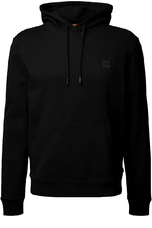 Hugo Boss Patch Wetalk Logo Hoodie Black