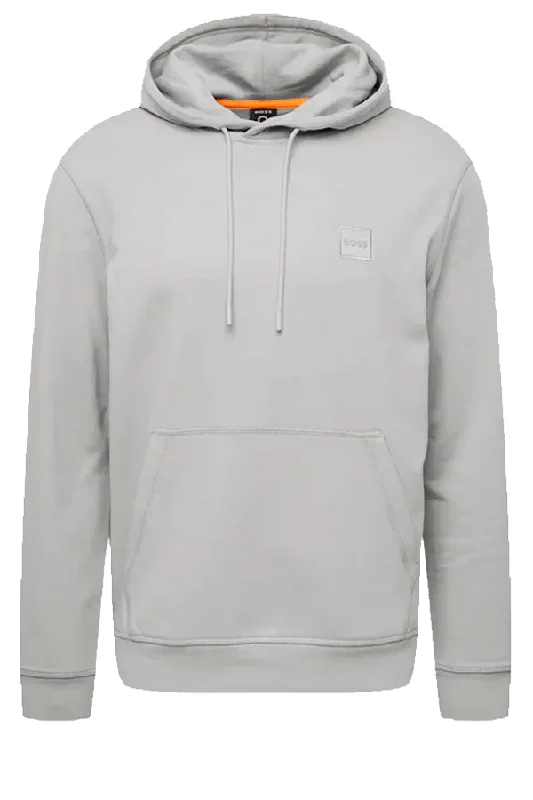 Hugo Boss Patch Wetalk Logo Hoodie Pearly