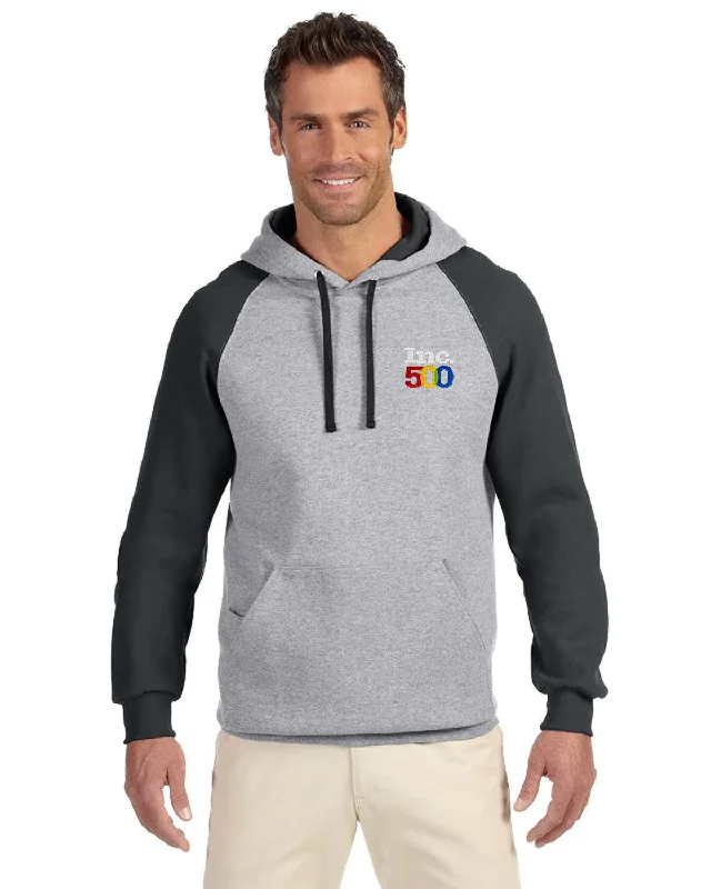 Jerzees NuBlend Colorblock Raglan Pullover Hood