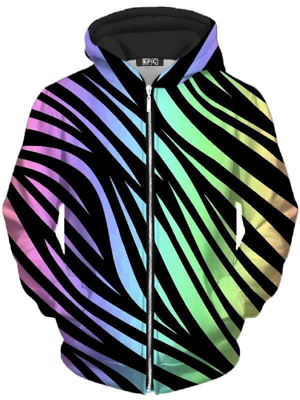 Jungle Rainbow Unisex Zip-Up Hoodie