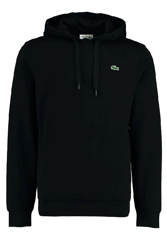 Lacoste Logo Hoodie Black