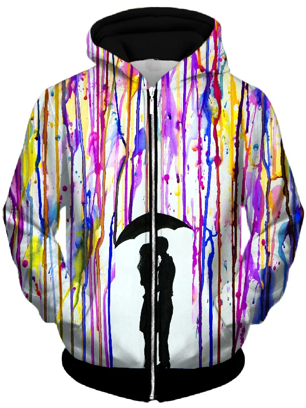 Lavender Unisex Zip-Up Hoodie
