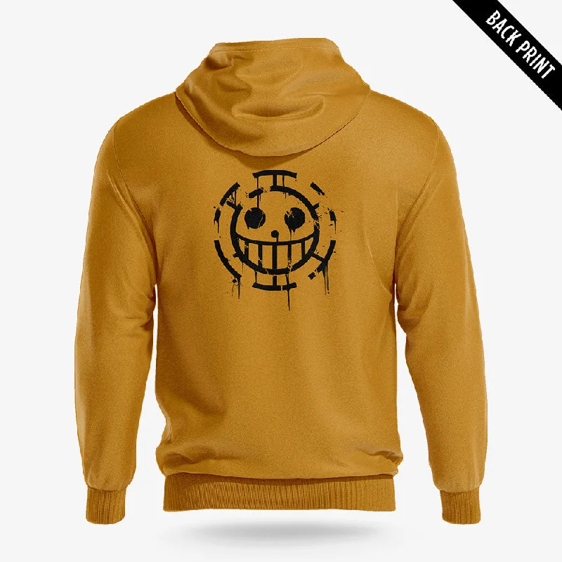 Law of Water (Back Print) - Yellow Hoodie