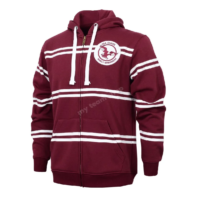 MANLY SEA EAGLES NRL RETRO ZIP HOODIE