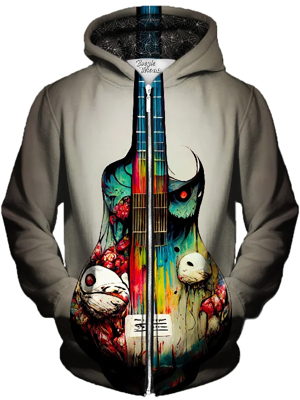 Mask Of Flame Unisex Zip-Up Hoodie