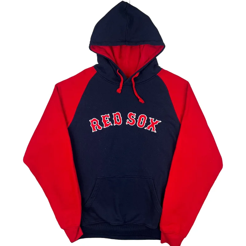 MLB Boston Red Sox Pullover Hooded Sweatshirt Navy Red