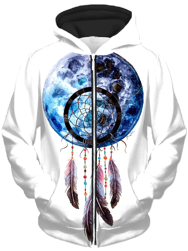 Moon Catcher Unisex Zip-Up Hoodie
