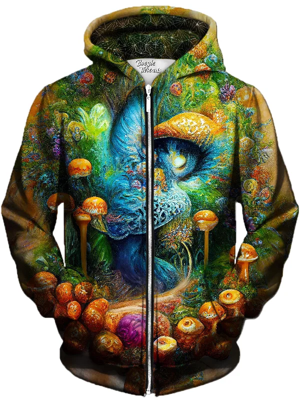 Muddled Canvas Unisex Zip-Up Hoodie