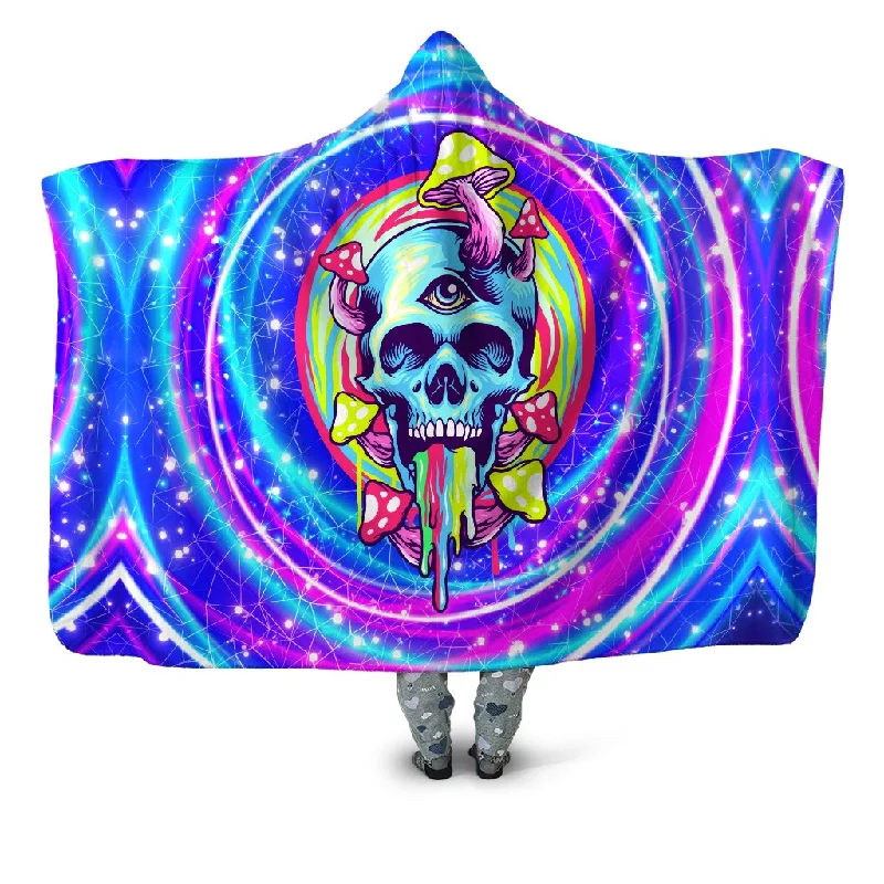 Mushroom Head Hooded Blanket