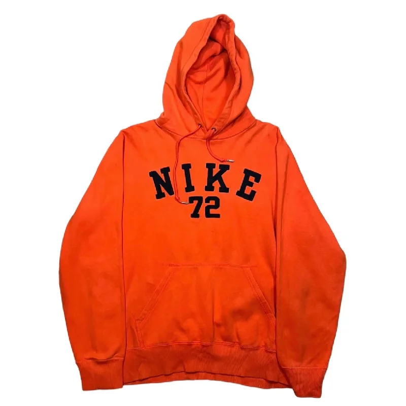 Nike Orange Spellout Hooded Sweatshirt