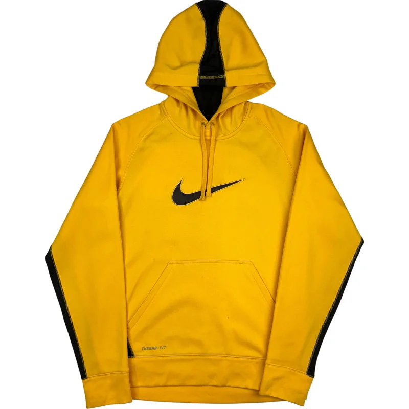 Nike Therma-Fit Swoosh Logo Hooded Sweatshirt Yellow