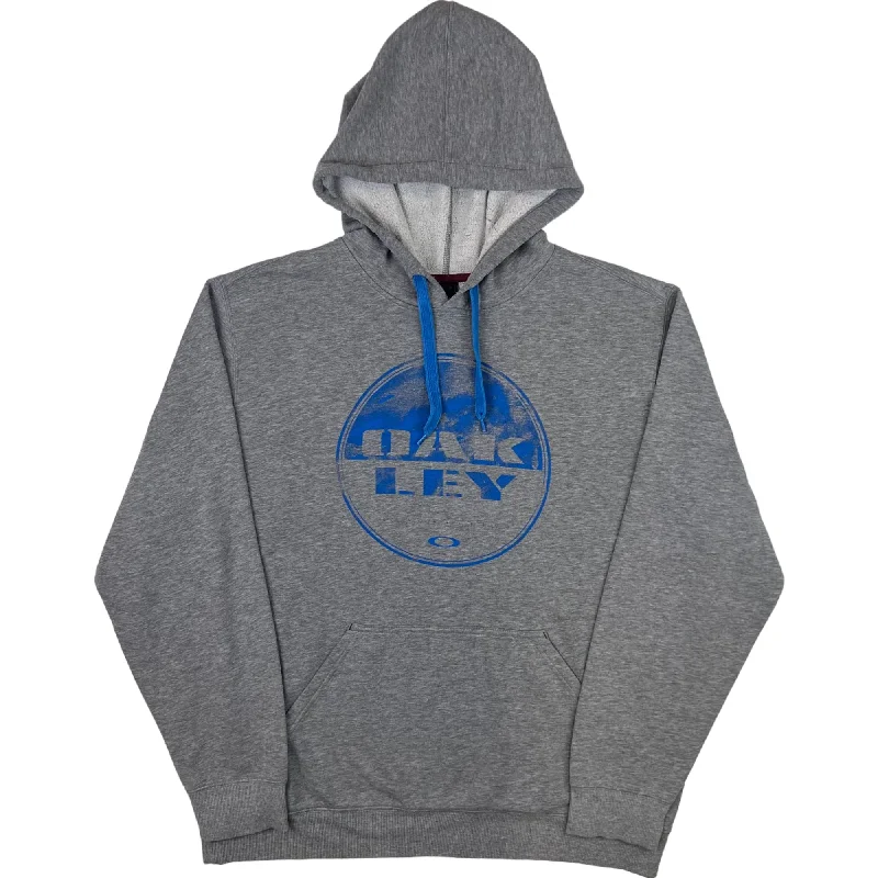 Oakley Logo Graphic Hooded Sweatshirt Grey