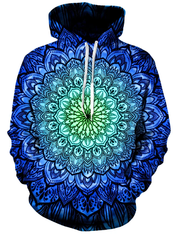 Ornate Mandala Blue Unisex Hoodie