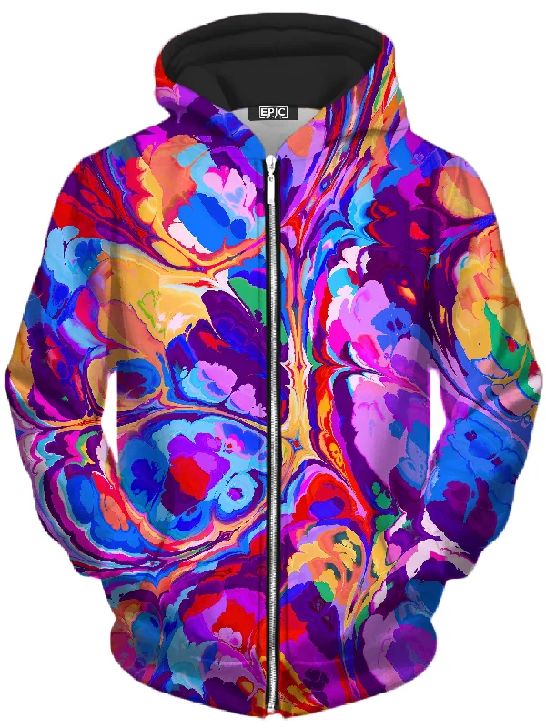 Overflow Unisex Zip-Up Hoodie