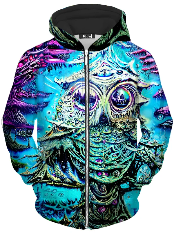 Owl Nest Unisex Zip-Up Hoodie