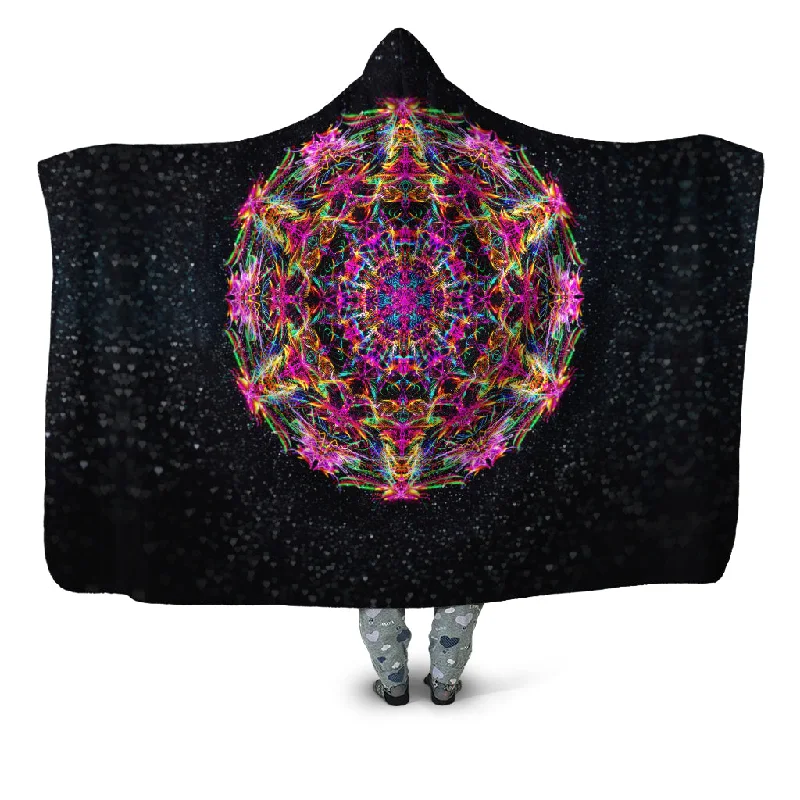 Pastel Warp Hooded Blanket