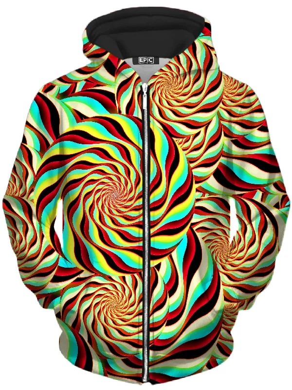 Pineal Swirl Unisex Zip-Up Hoodie