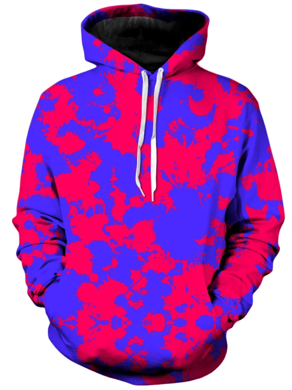 Pink and Violet Paint Splatter Unisex Hoodie