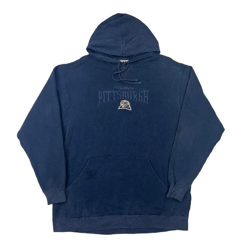 Pittsburgh Embroidered Navy Hooded Sweatshirt